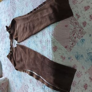 Western Brown suede leather  chaps medium